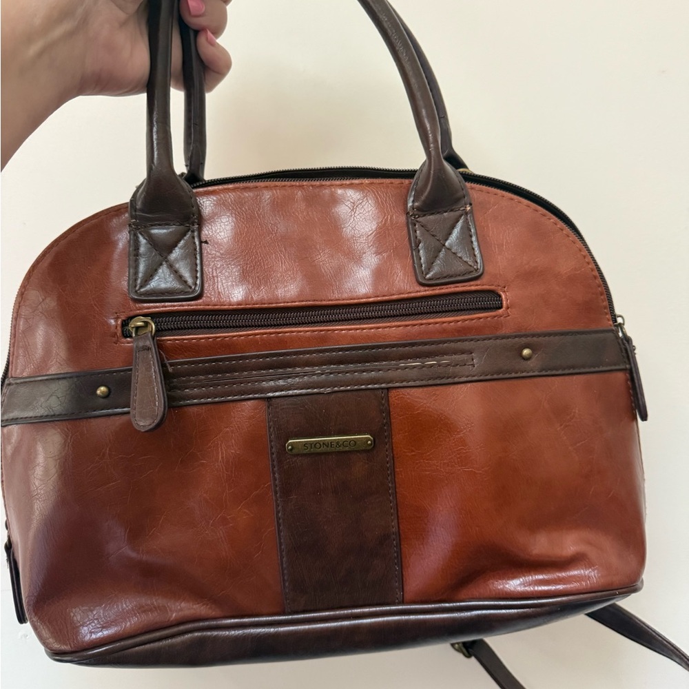 Stone & Co. Brown Crossbody Bag with Adjustable Strap